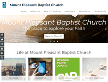 Tablet Screenshot of mountpleasantchurch.com